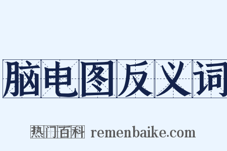 脑电图反义词是什么意思的图片